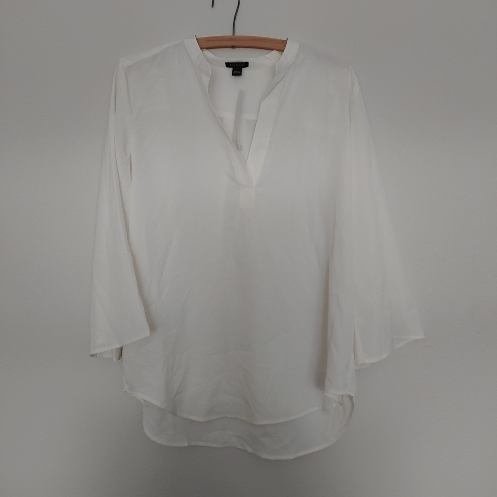NWT Ann Taylor chiffon top ¾ sleeve